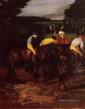 jockeys à epsom 1862 Edgar Degas Peinture à l'huile